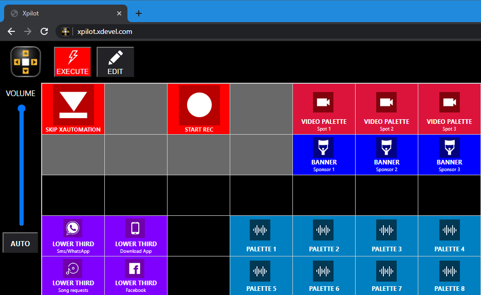 Supporto per touchscreen e interfaccia web